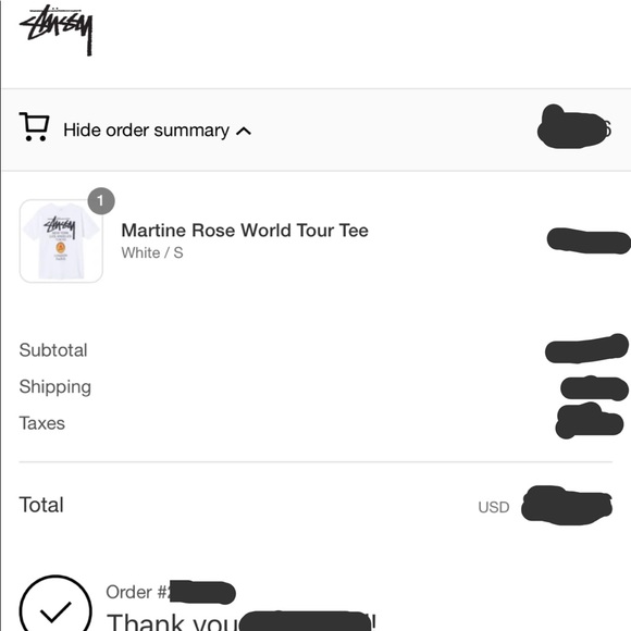 STUSSY X MARTINE ROSE WORLD TOUR Tee White - Picture 5 of 6